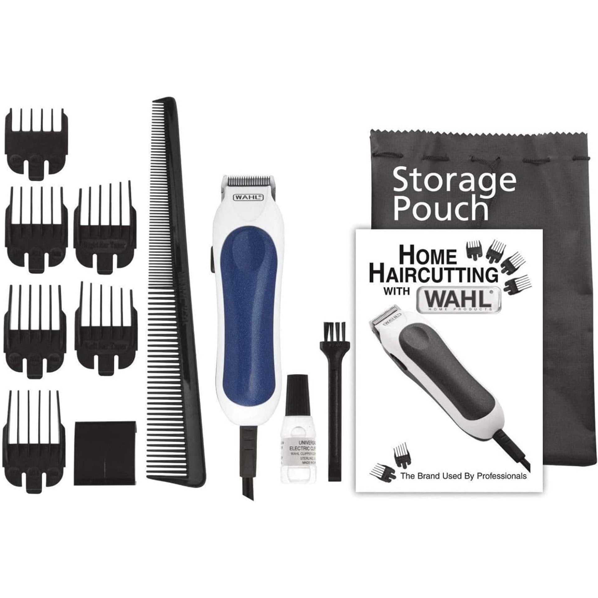 Wahl Mini Pro Corded Clipper and Trimmer Kit - 12 Piece Compact Grooming Set - 9307-MI