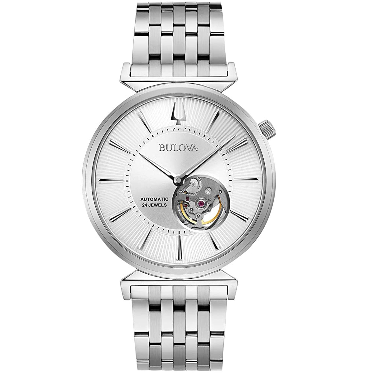 Bulova Men's Regatta Silver Dial Watch - 96A235