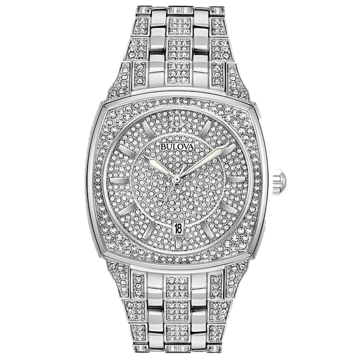 Bulova Men's Phantom Silver Dial Watch - 96B296