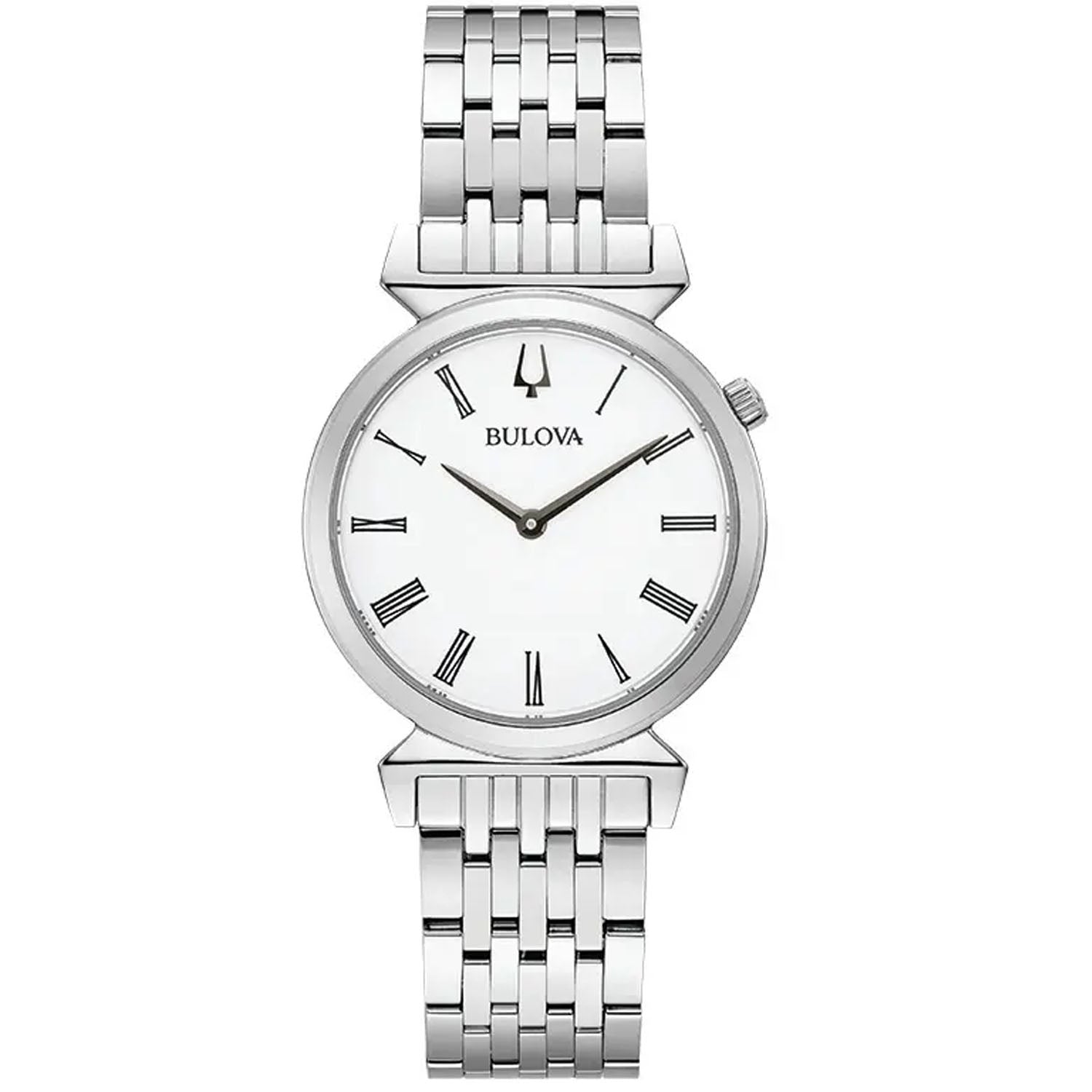 Bulova Women's Classic White Dial Watch - 96L275