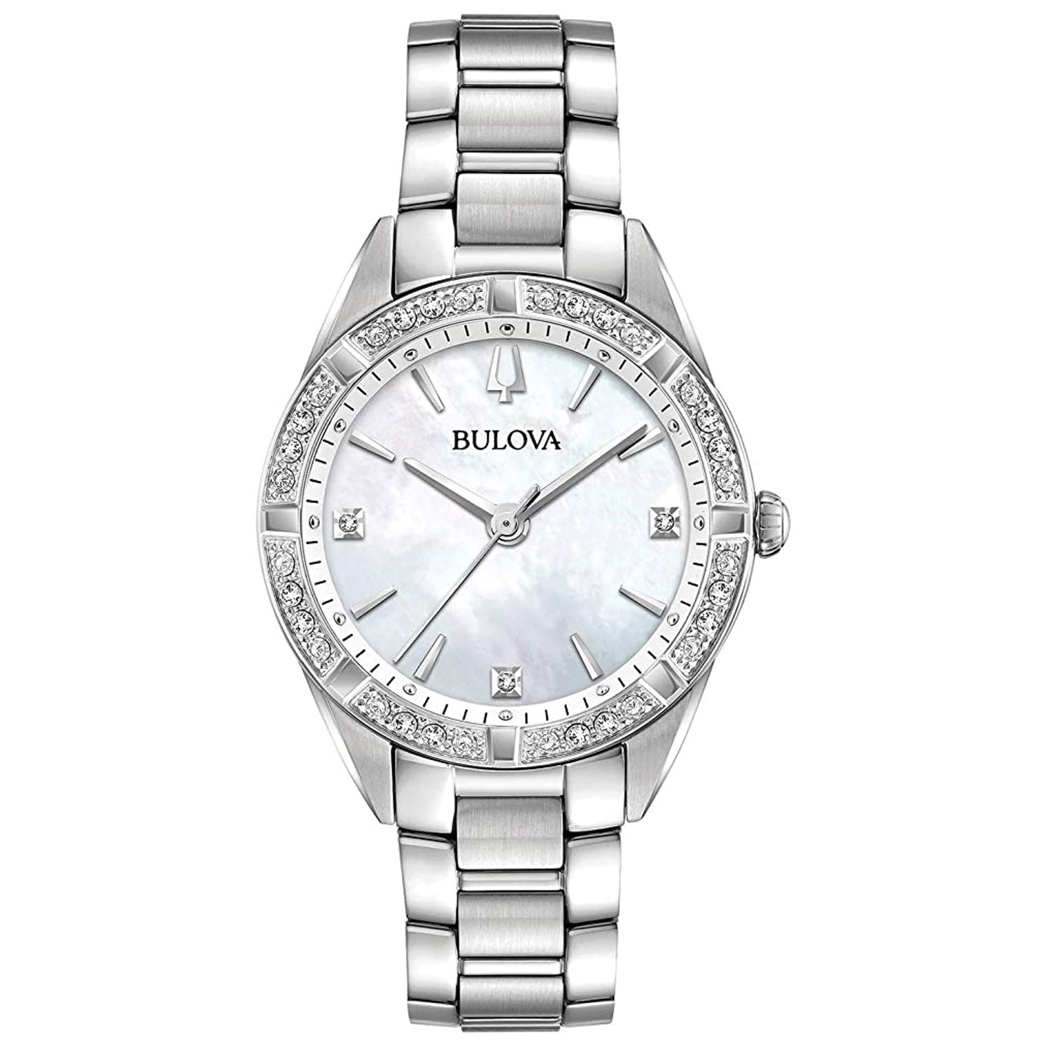 Bulova Women's Diamond Mother of pearl Dial Watch - 96R228