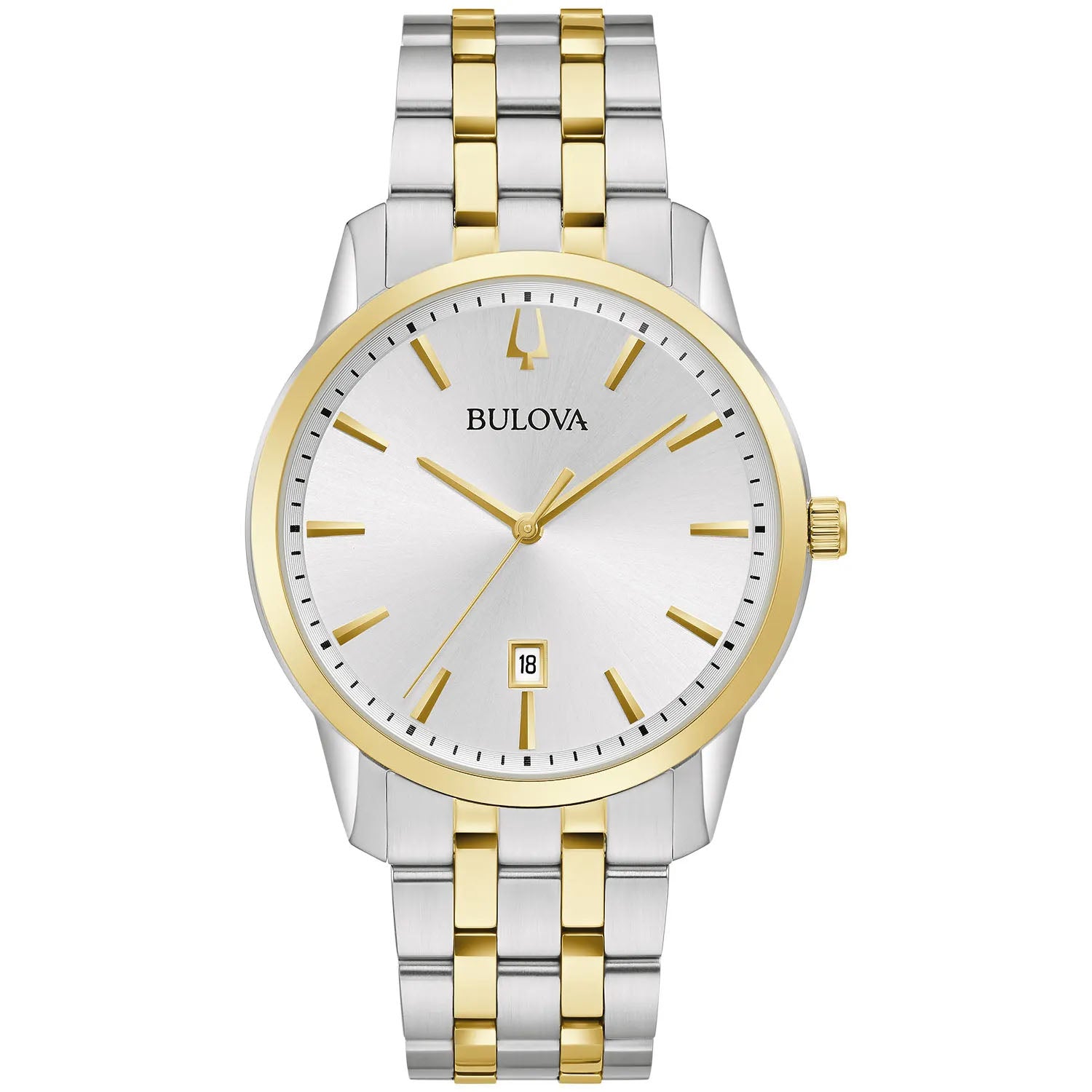 Bulova Men's Classic Silver Dial Watch - 98B385