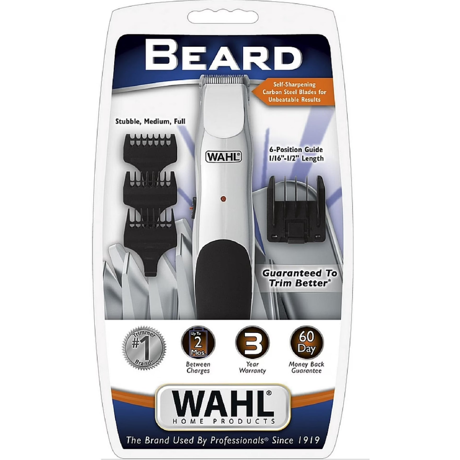 Wahl Groomsman Beard and Mustache Trimmer - Rechargeable Grooming Kit - 9916-817-MI