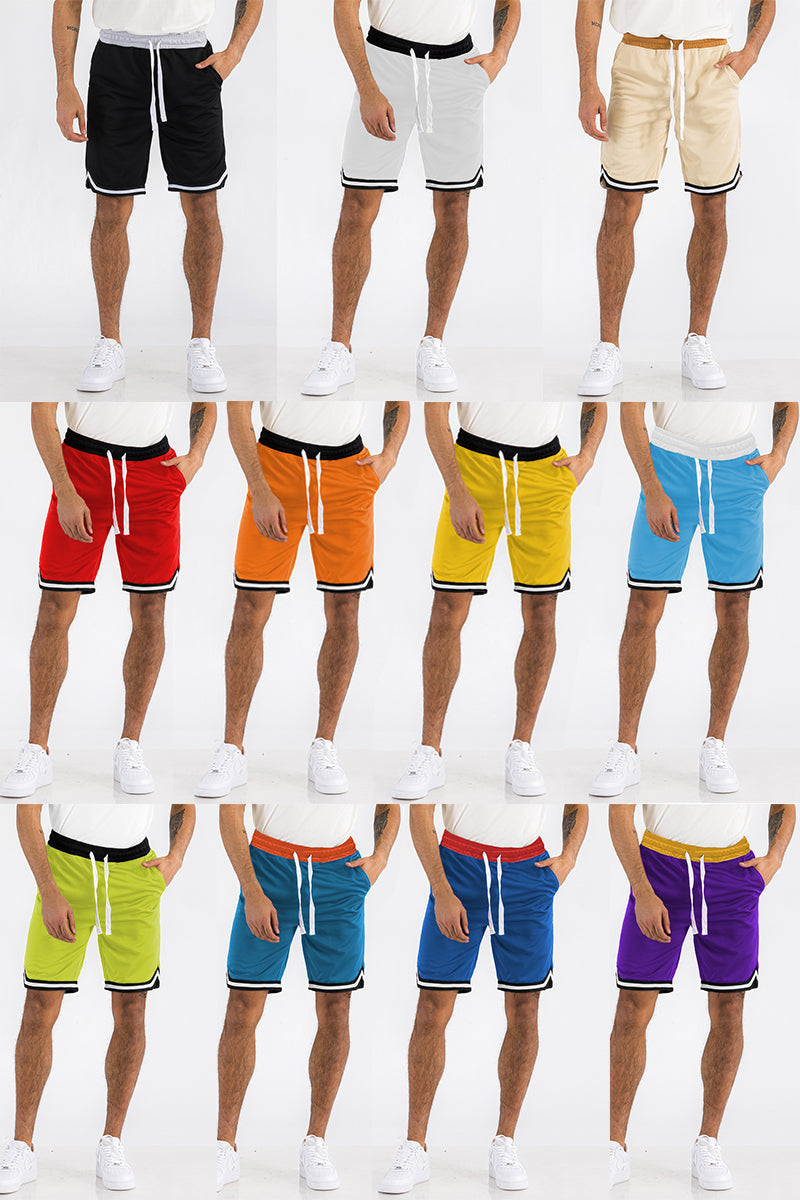 Mens Striped Basketball Active Jordan Shorts