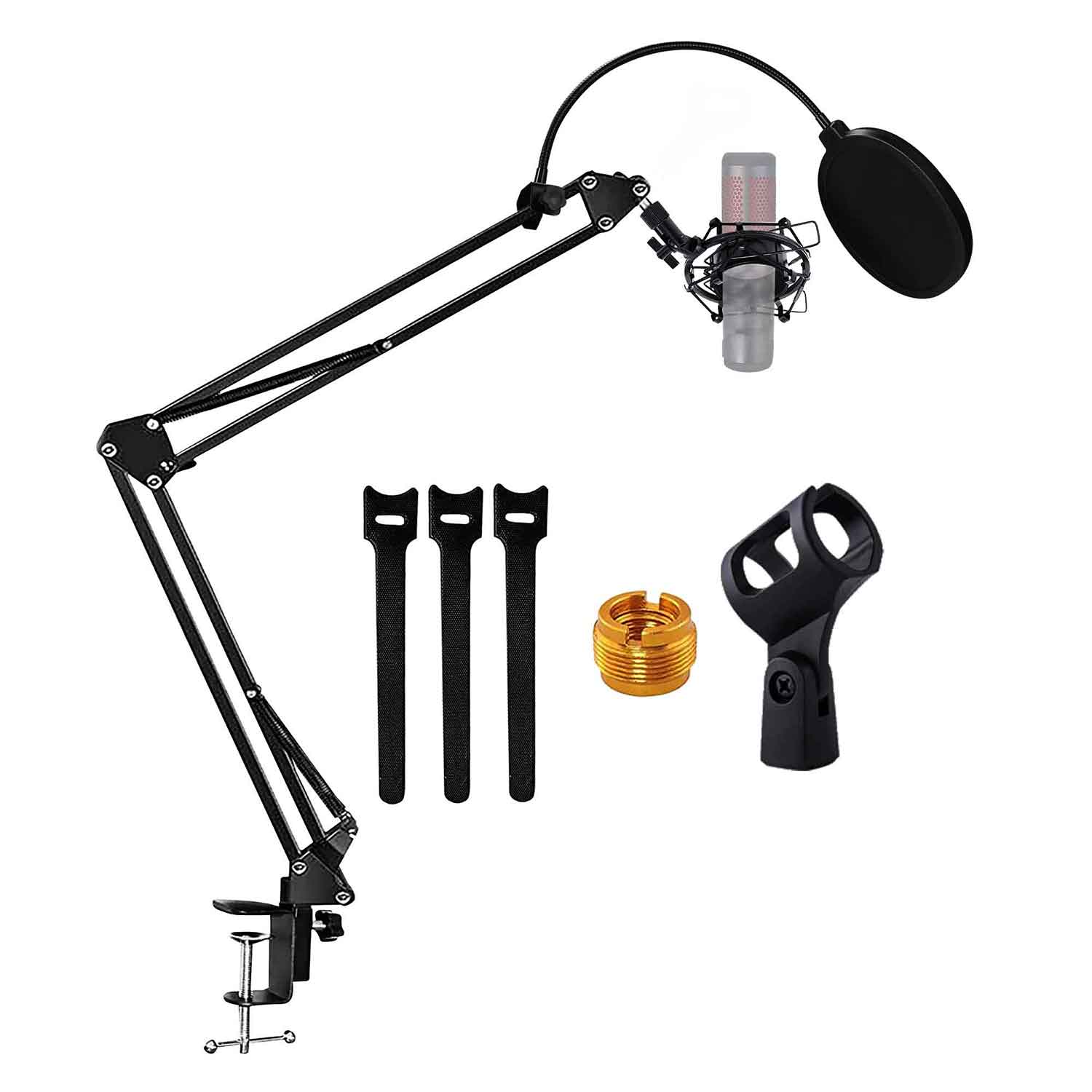 5Core Microphone Stand Suspension Desk Scissor Boom Arm w Shock Mount