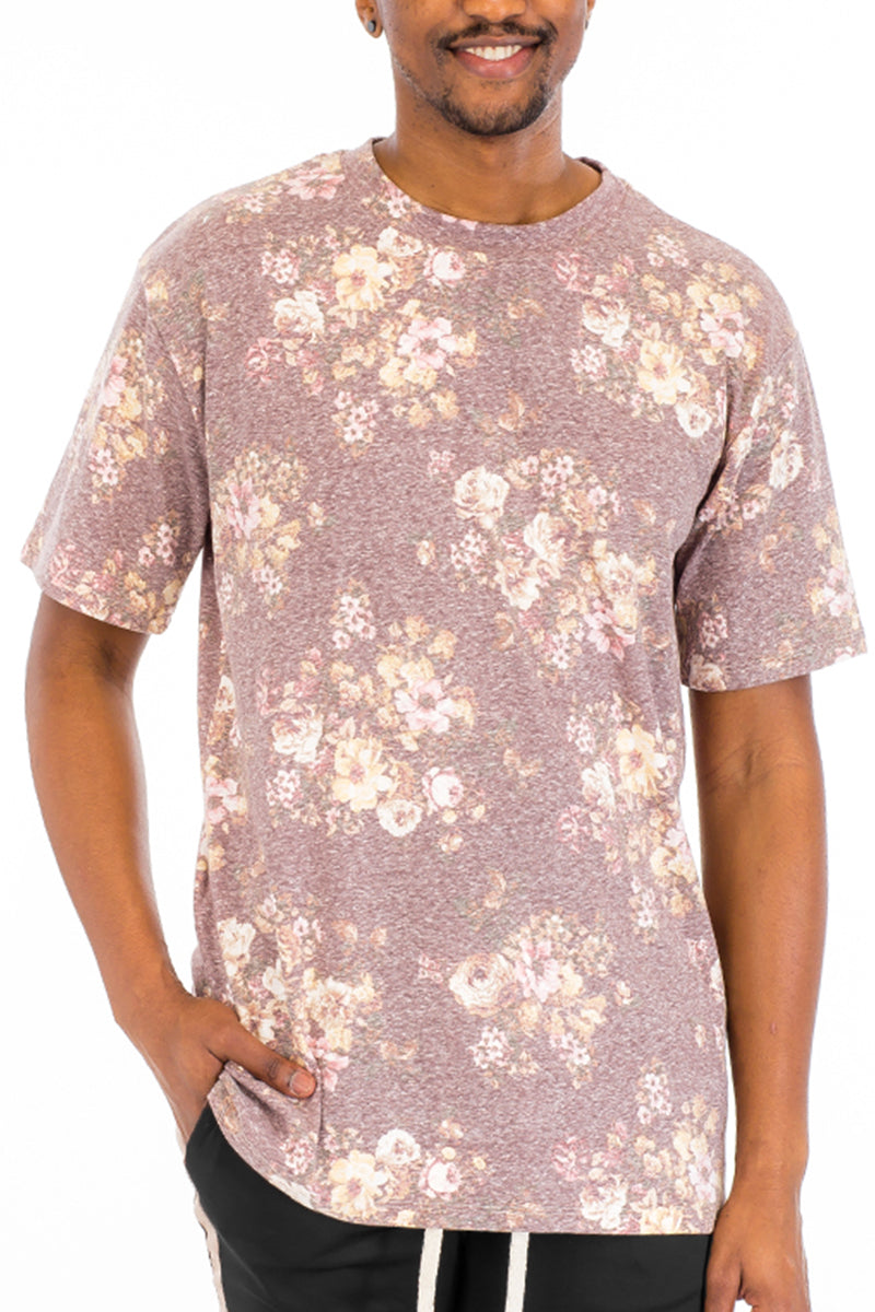 Heathered Floral Tee