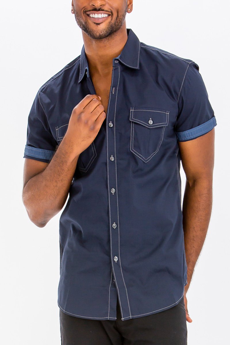 Outline Stitch Two Pocket Shirt