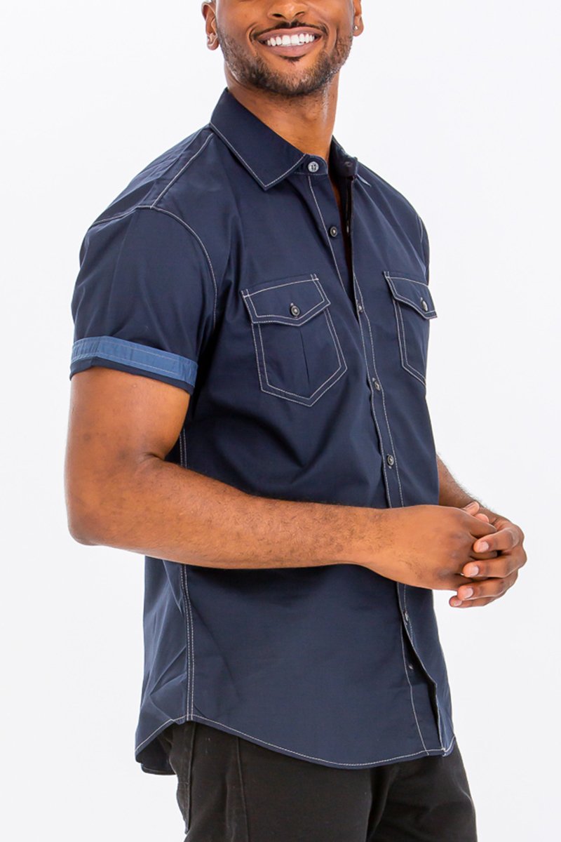 Outline Stitch Two Pocket Shirt