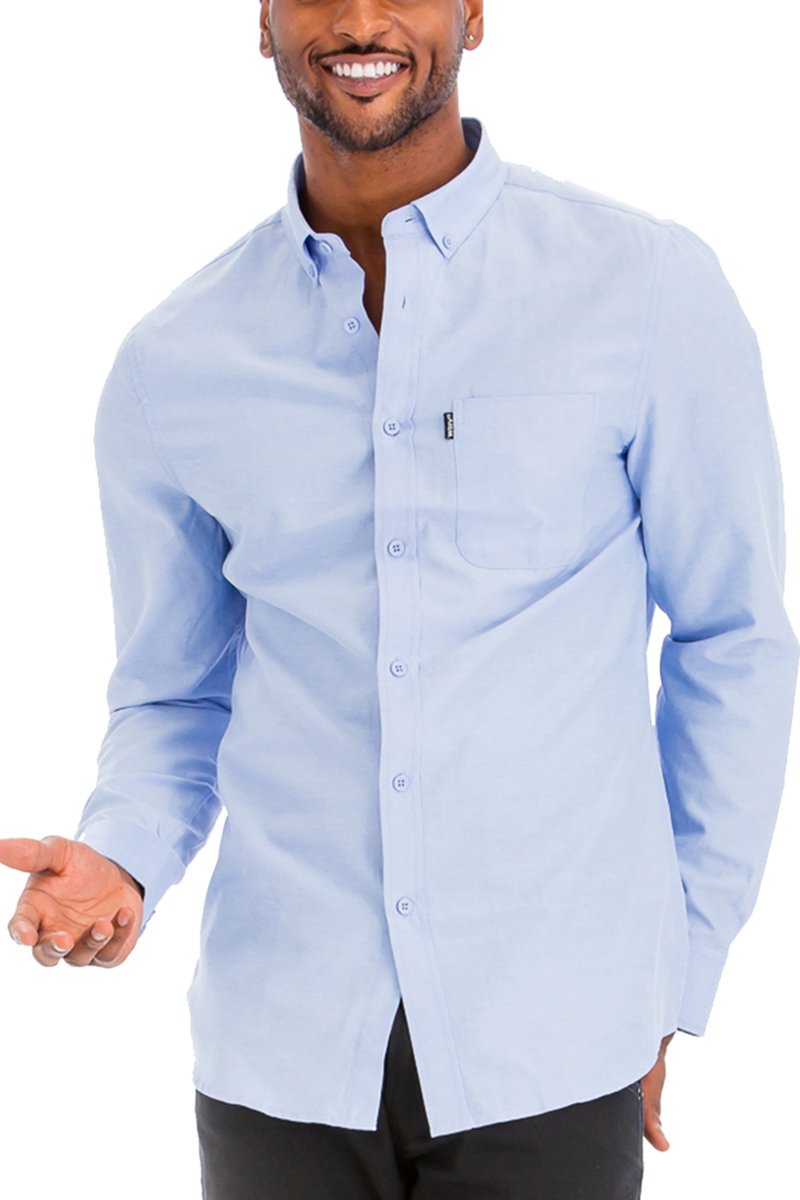 SIGNATURE LONG SLEEVE BUTTON DOWN SHIRT