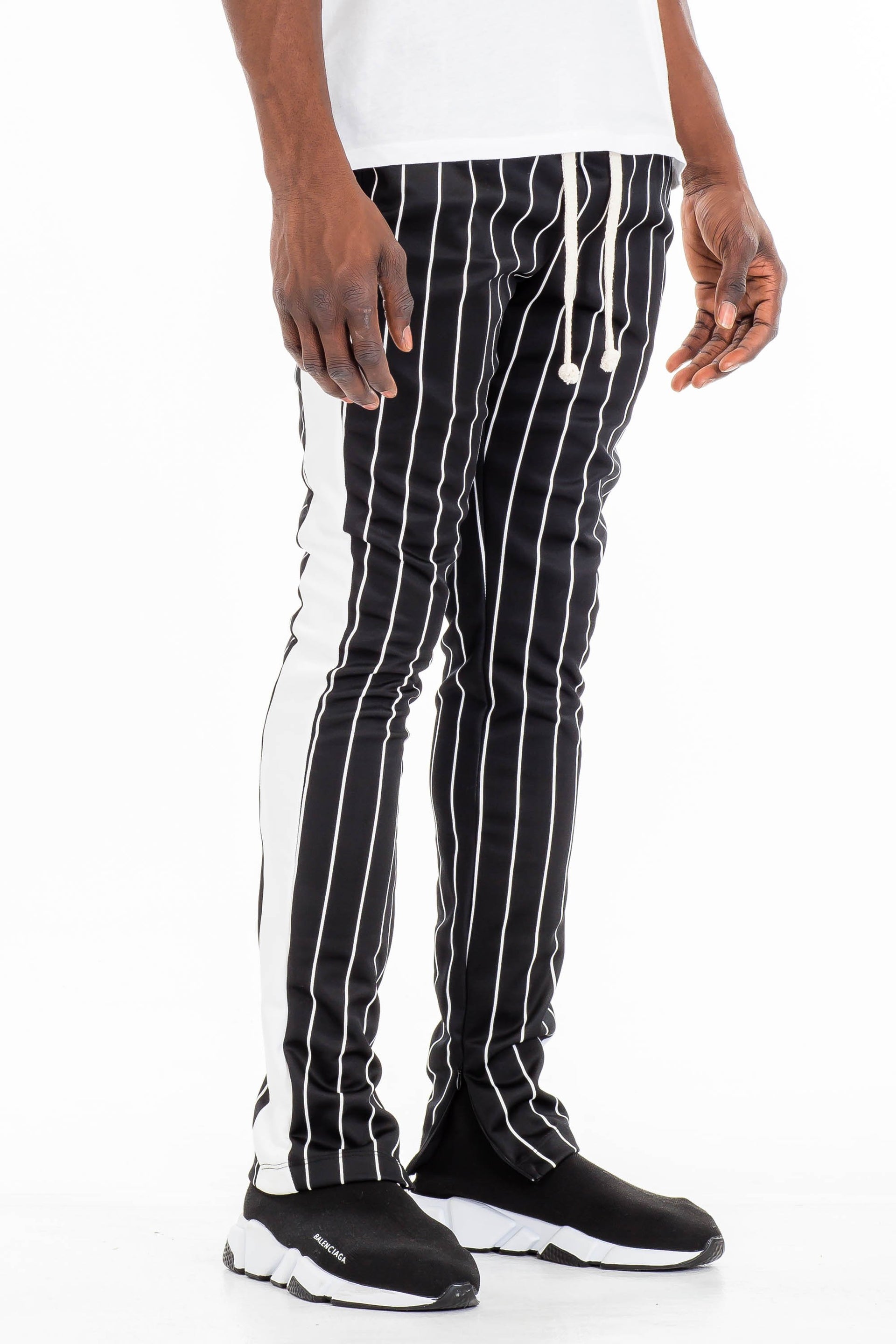 PIN STRIPE TRACK PANTS