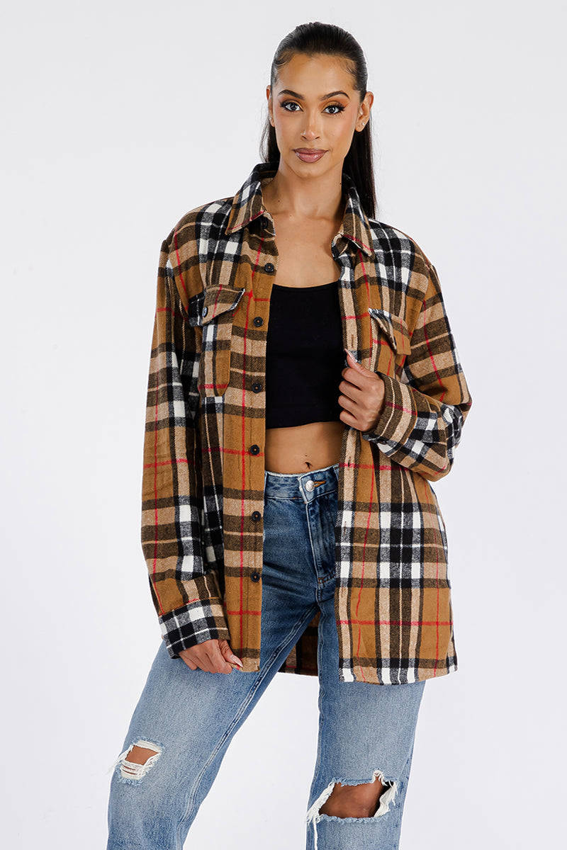 Boyfriend Oversized Soft Flannel Shacket