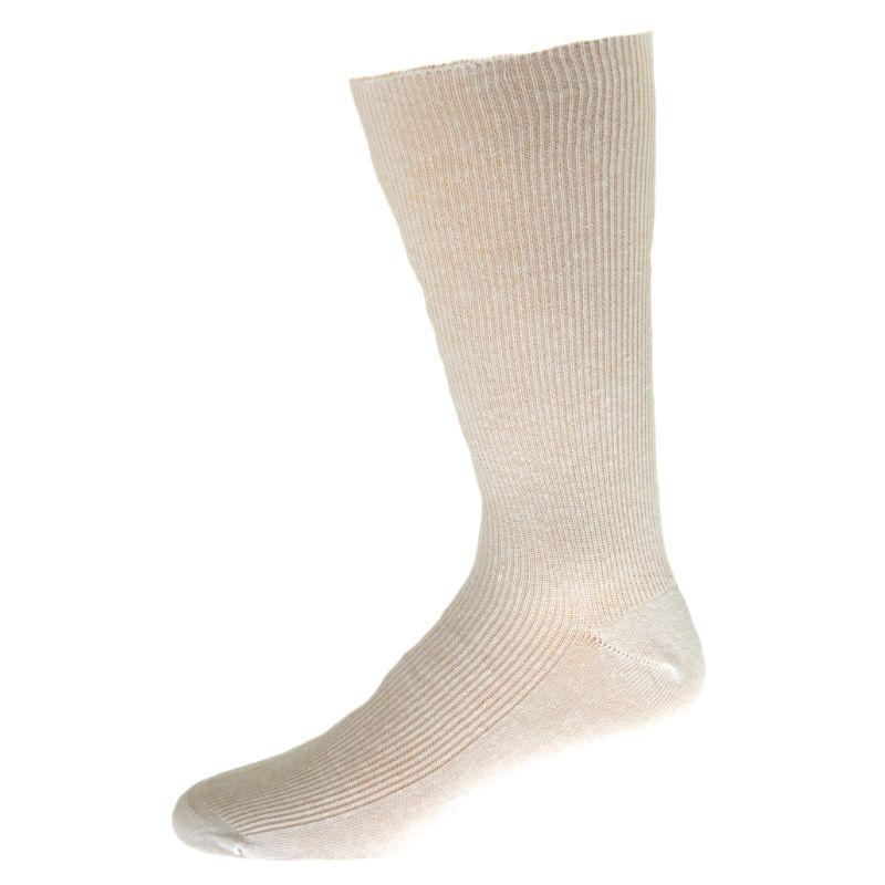 Diabetic True Rib Combed Cotton Crew Socks