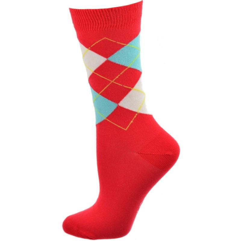 Cotton Argyle Crew Women's Socks