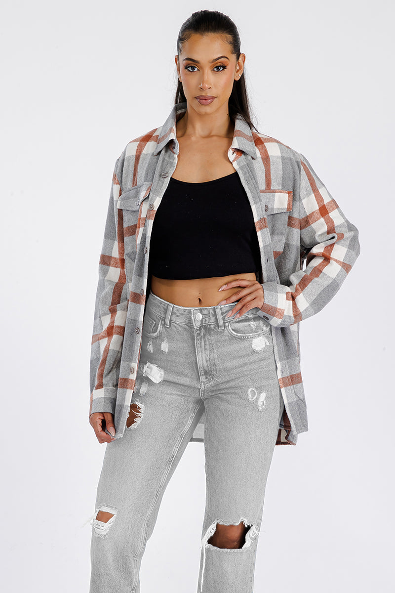 Boyfriend Oversized Soft Flannel Shacket