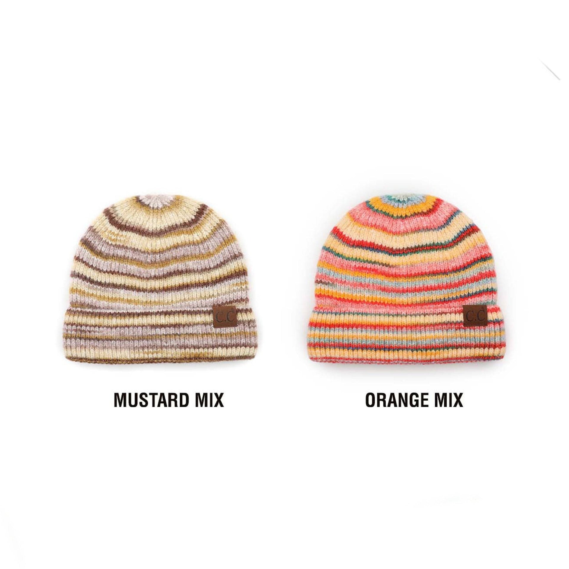 CC Stripe Color Block Beanie