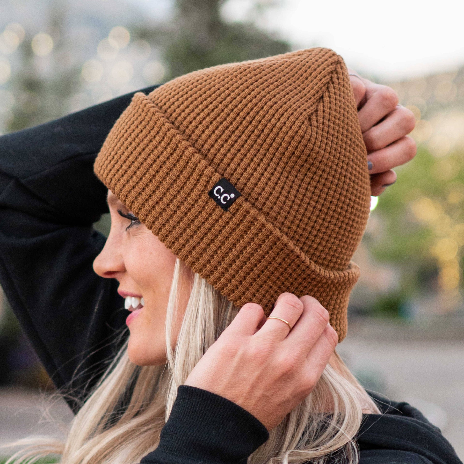 CC Beanie Waffle Knit