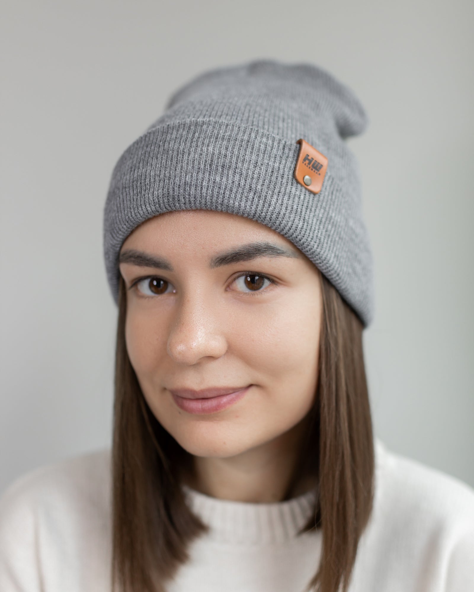 Knit Cuffed Beanie - Koala Gray