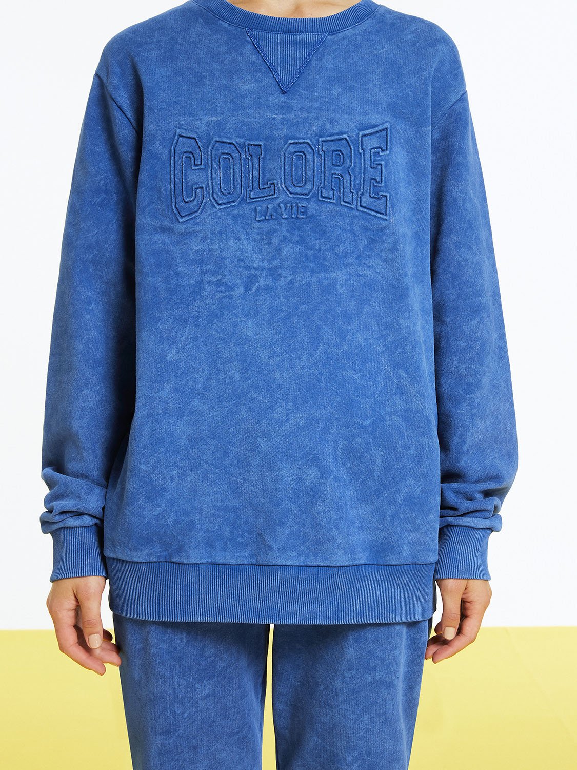 Text Print Oversized Sweatshirt