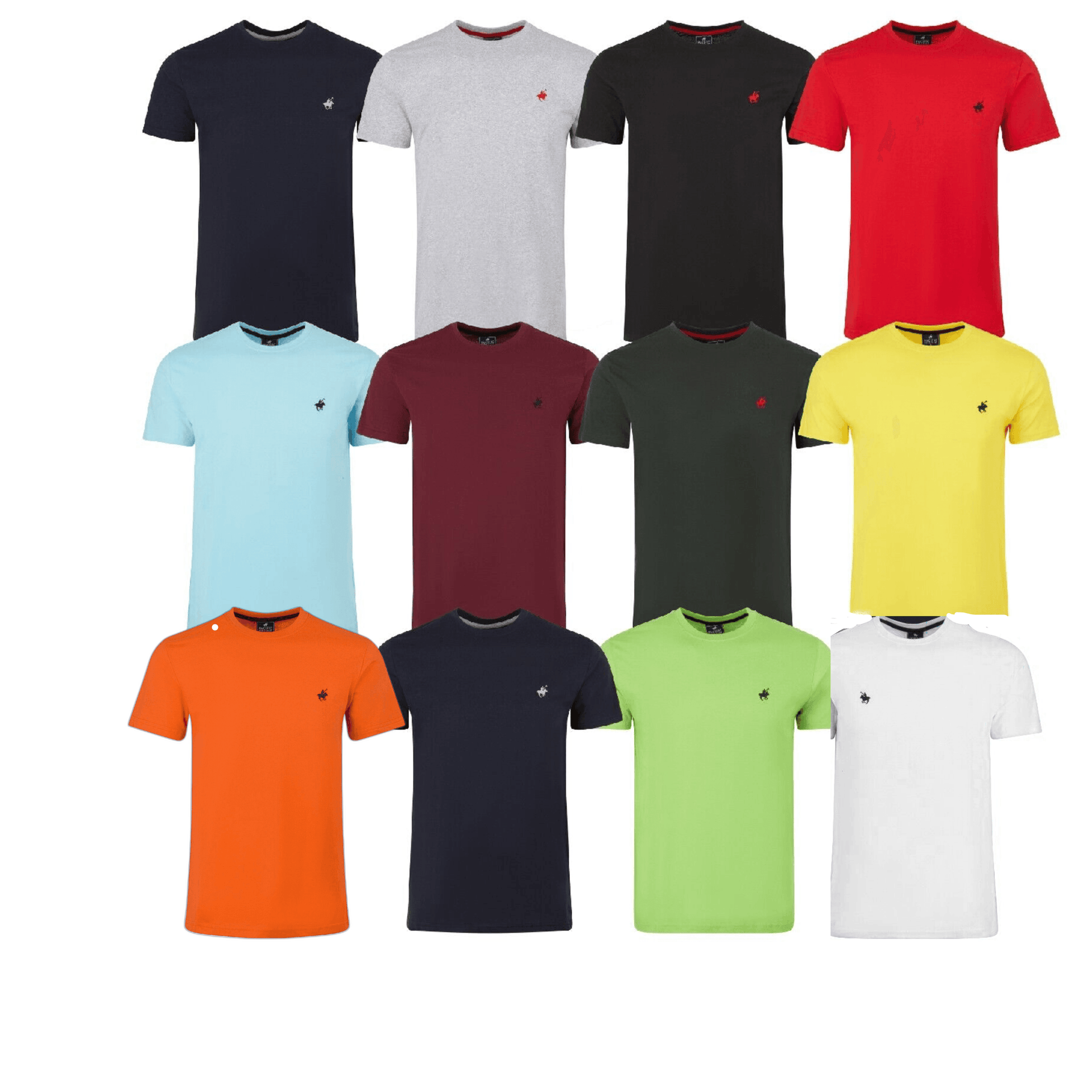 Men's 100% Cotton Short Sleeve Polo T-Shirts by Pacific Polo -