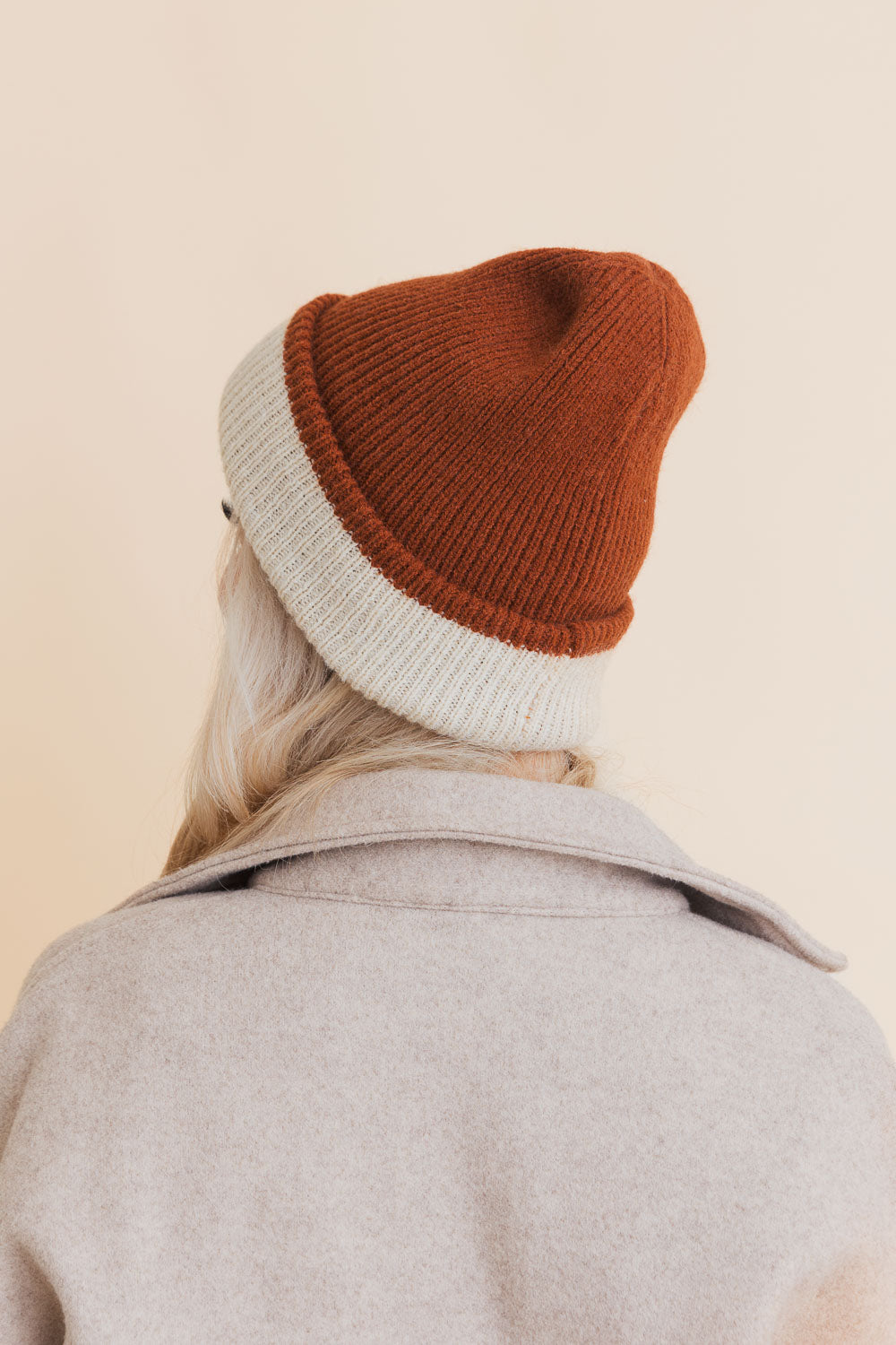 Essential Harmony Two-Tone Knit Beanie