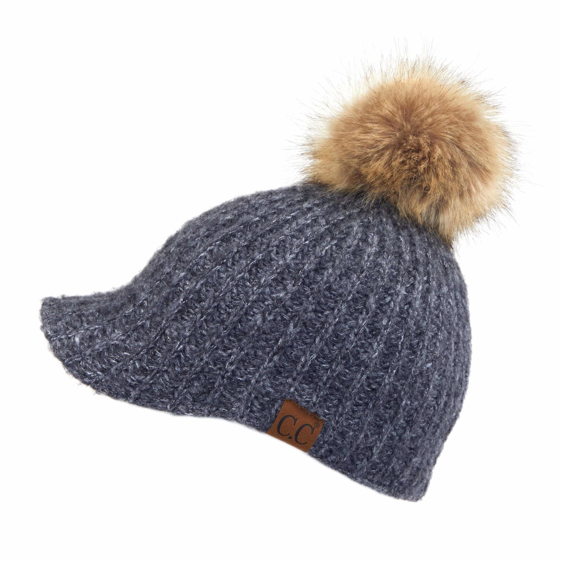 Kid and Adult Sizes Winter Knitted Ball Cap Beanie