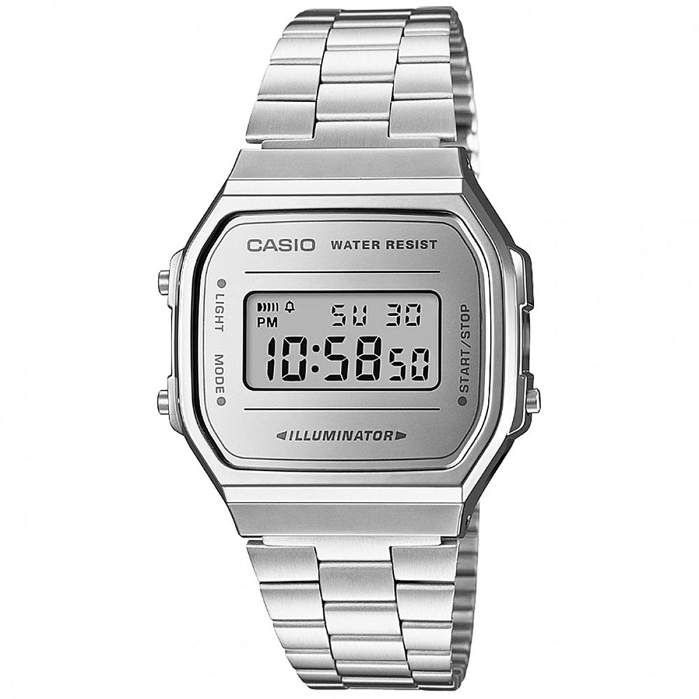 Casio Men's Vintage Silver dial watch - A168WEM-7VT