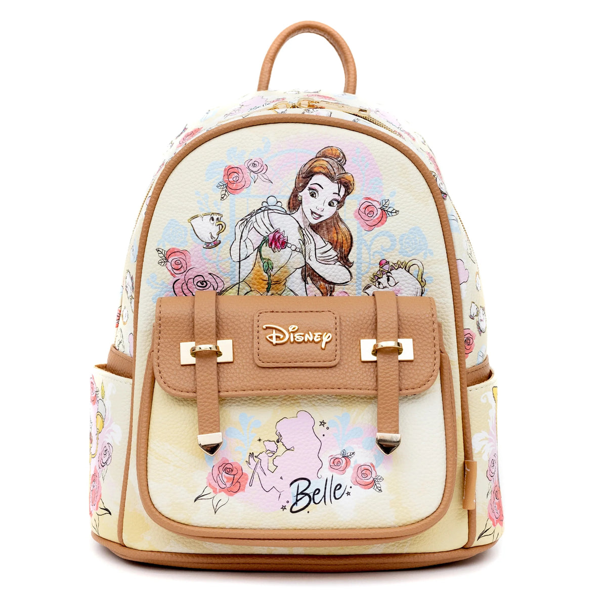 Disney Belle - 11" Vegan Leather Mini Backpack - Peek A Boo