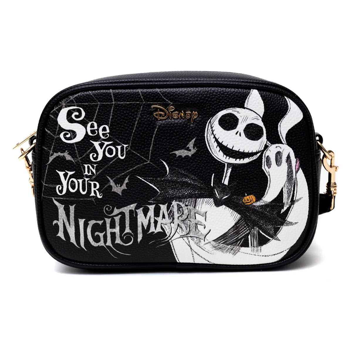 Disney Nightmare Before Christmas - Jack And Zero 6.50 Inch Vegan Leather Crossb