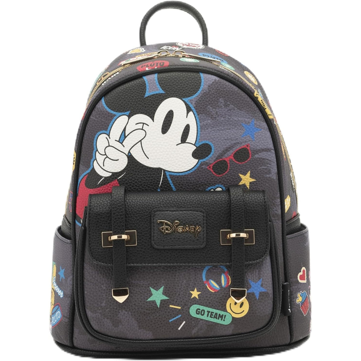 Disney Mickey Mouse - 11" Vegan Leather Mini Backpack