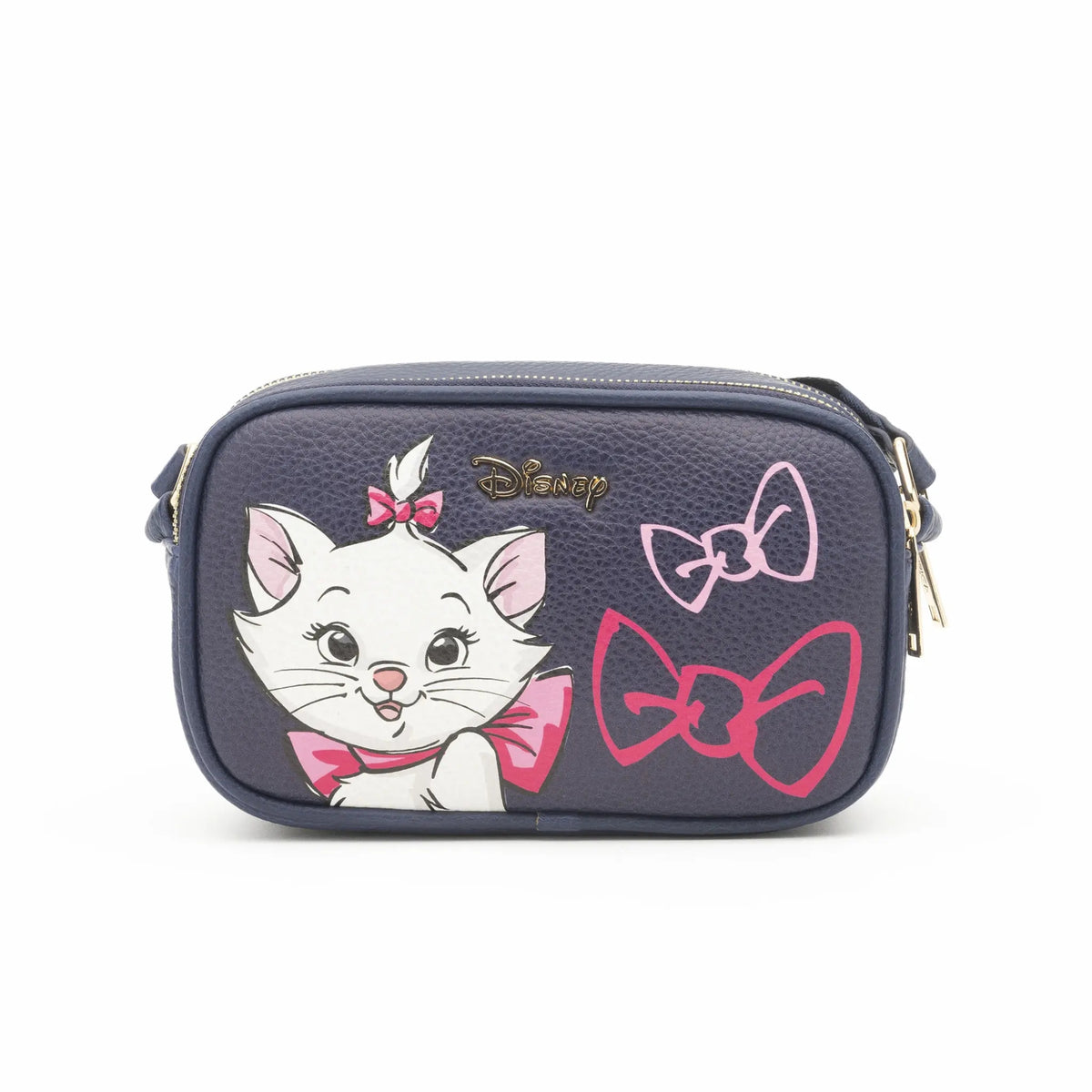 Disney The Aristocats - Marie Double Zipper Vegan Leather Crossbody