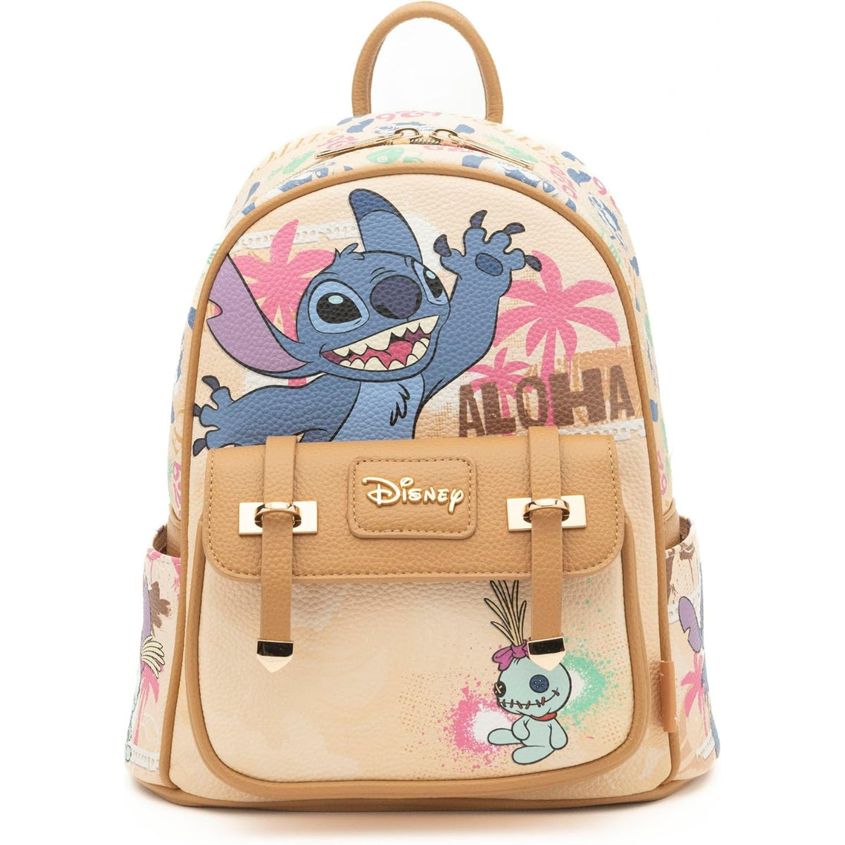 Disney Lilo And Stitch - Stitch 11" Vegan Leather Mini Backpack