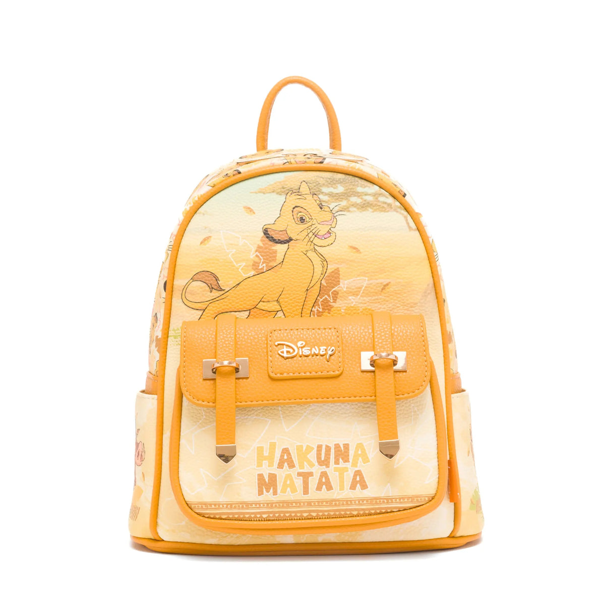 Disney The The Lion King 11" Vegan Leather Mini Backpack With Dust Coverr
