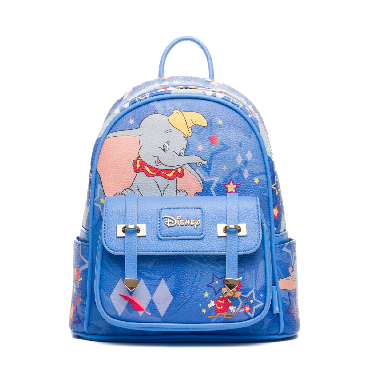 Disney Dumbo - 11" Vegan Leather Mini Backpack With Dust Coverr