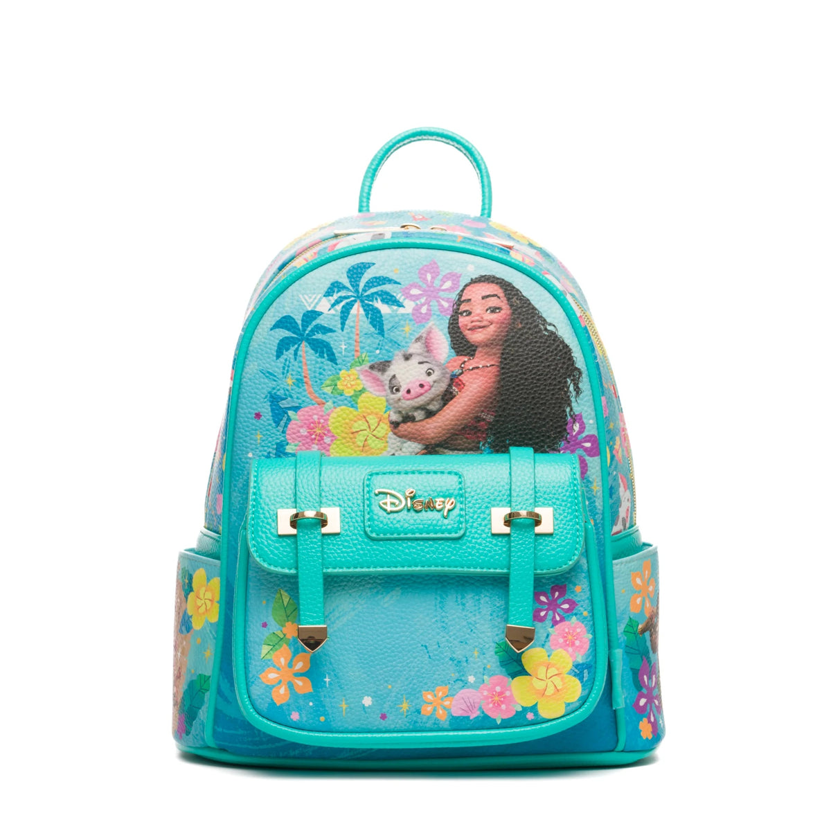 Disney Moana And Pua11" Vegan Leather Mini Backpack With Dust Coverr