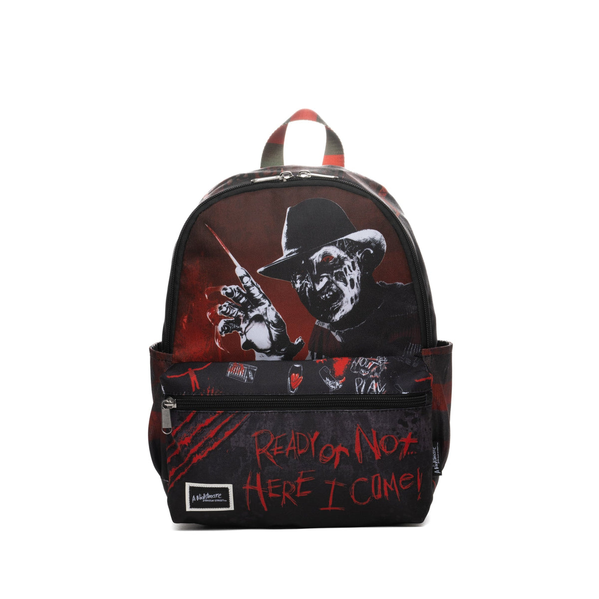 Horror Freddy Krueger Nightmare On Elm St. 13" Deluxe Nylon Backpac