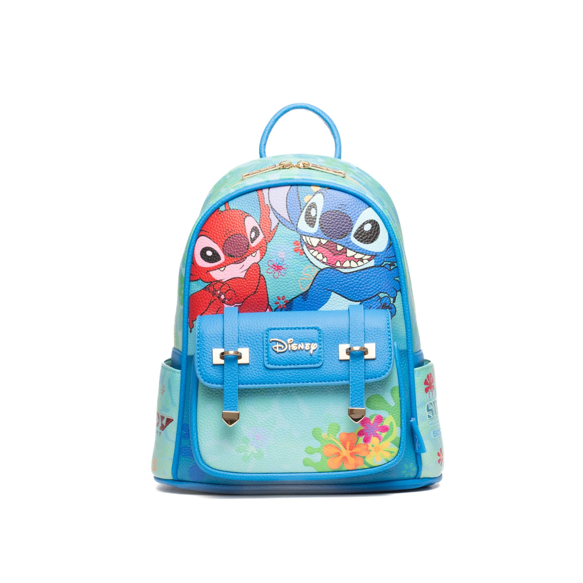 Disney Lilo And Stitch - Stitch And Leroy 11" Vlmbackpack With Dust Coverr