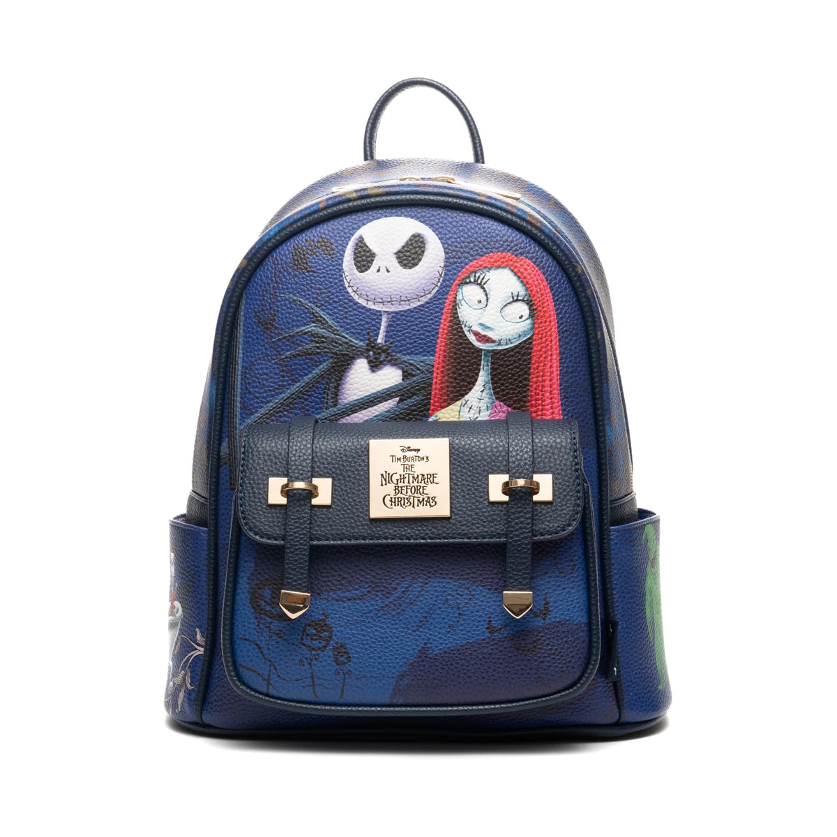 Disney Nightmare Before Christmas Jack And Sally 11" Vegan Mini Backpack