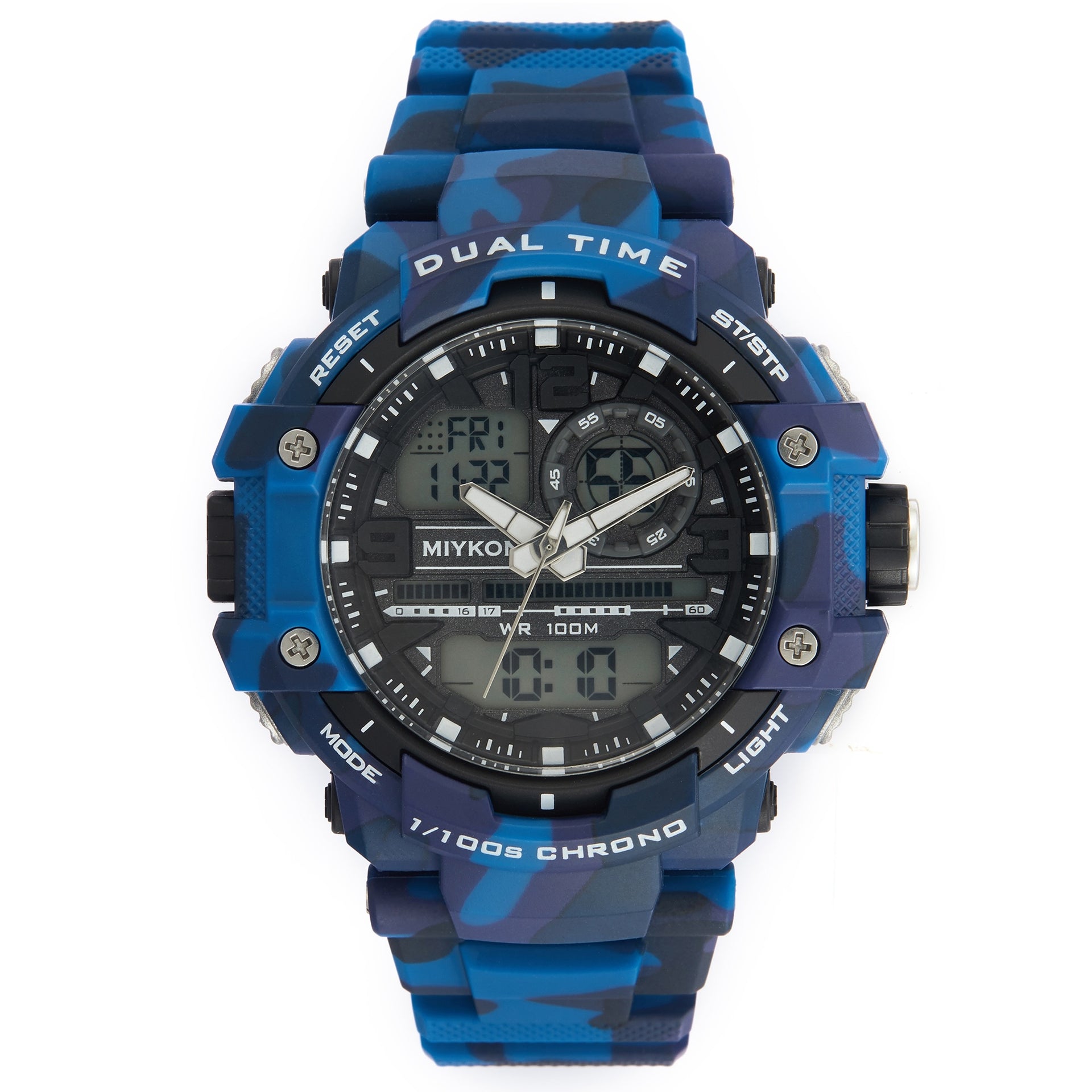 Miykon MenÕs Military Digital Watch with Super Illuminator 100M Waterproof