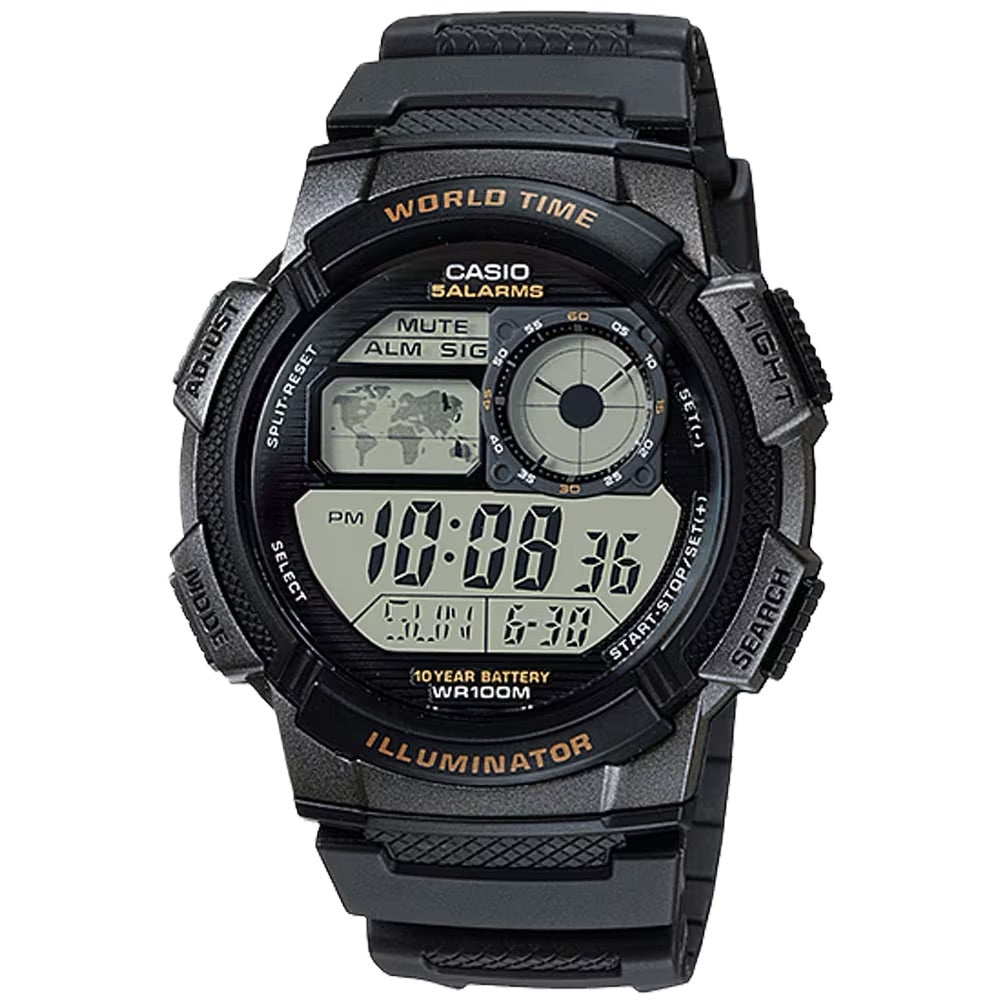 Casio MenÕs Digital Watch with Black Dial - AE-1000W-1AV