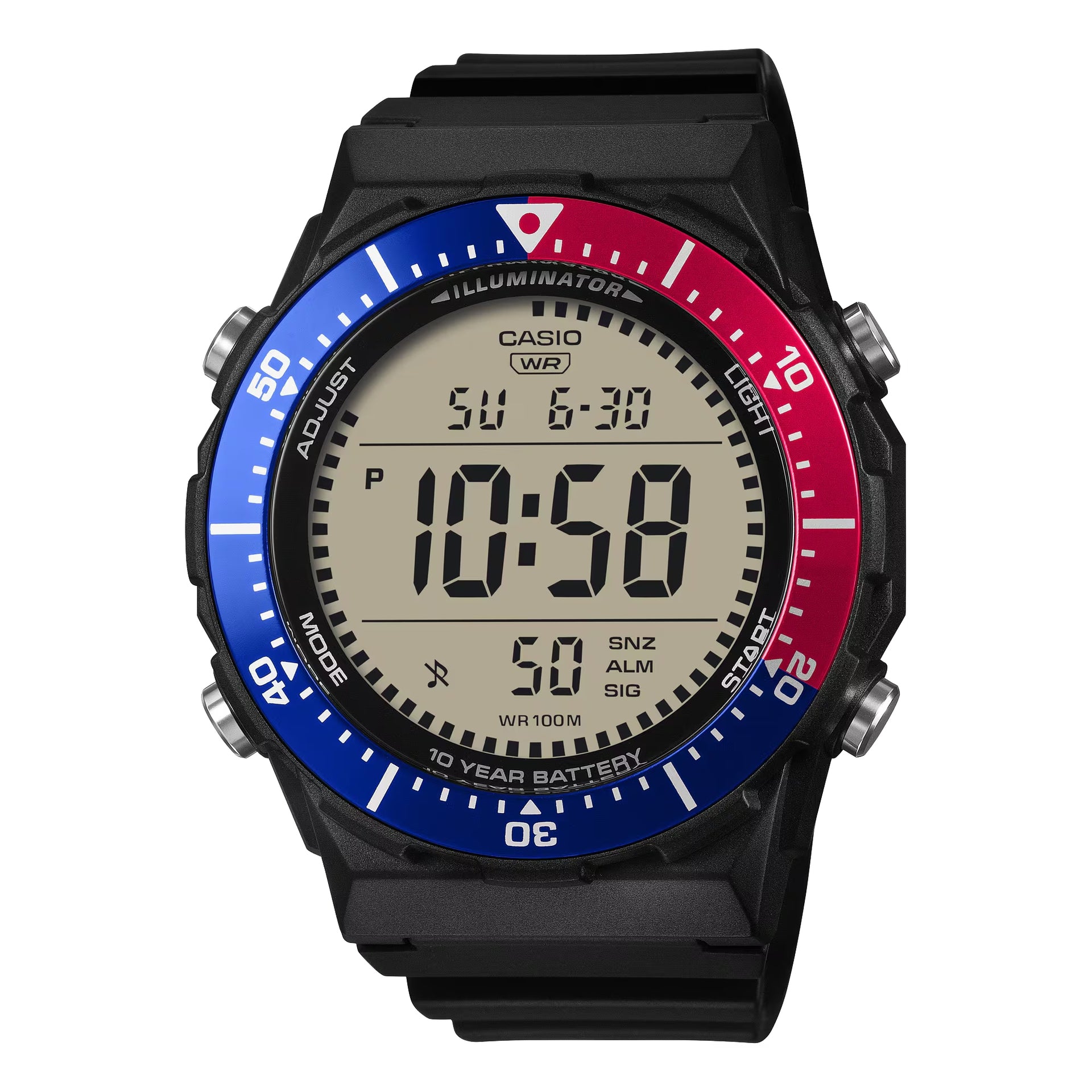 Casio MenÕs Black Digital Watch with Gray Dial - AE-1700H-1A2VCF