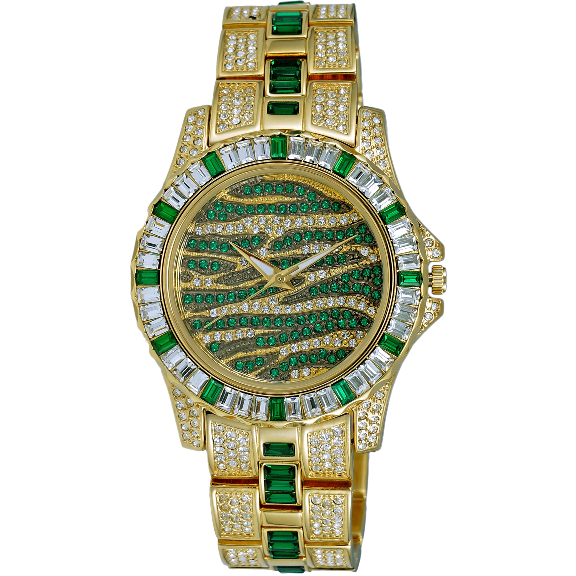 Adee Kaye Men's Chameleon Green Dial Watch - AK1177G