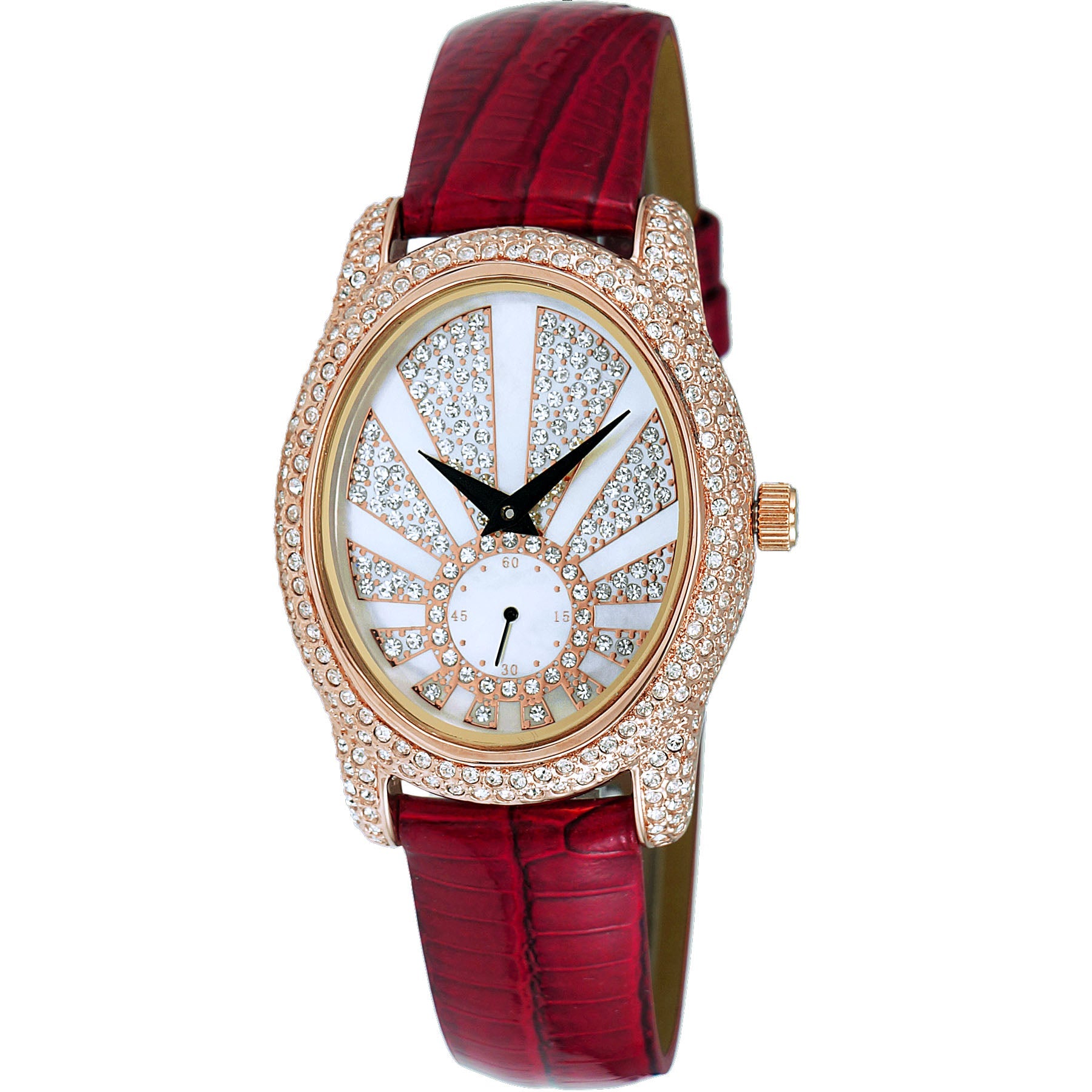 Adee Kaye Women's Flushy White Dial Watch - AK2003-LRG