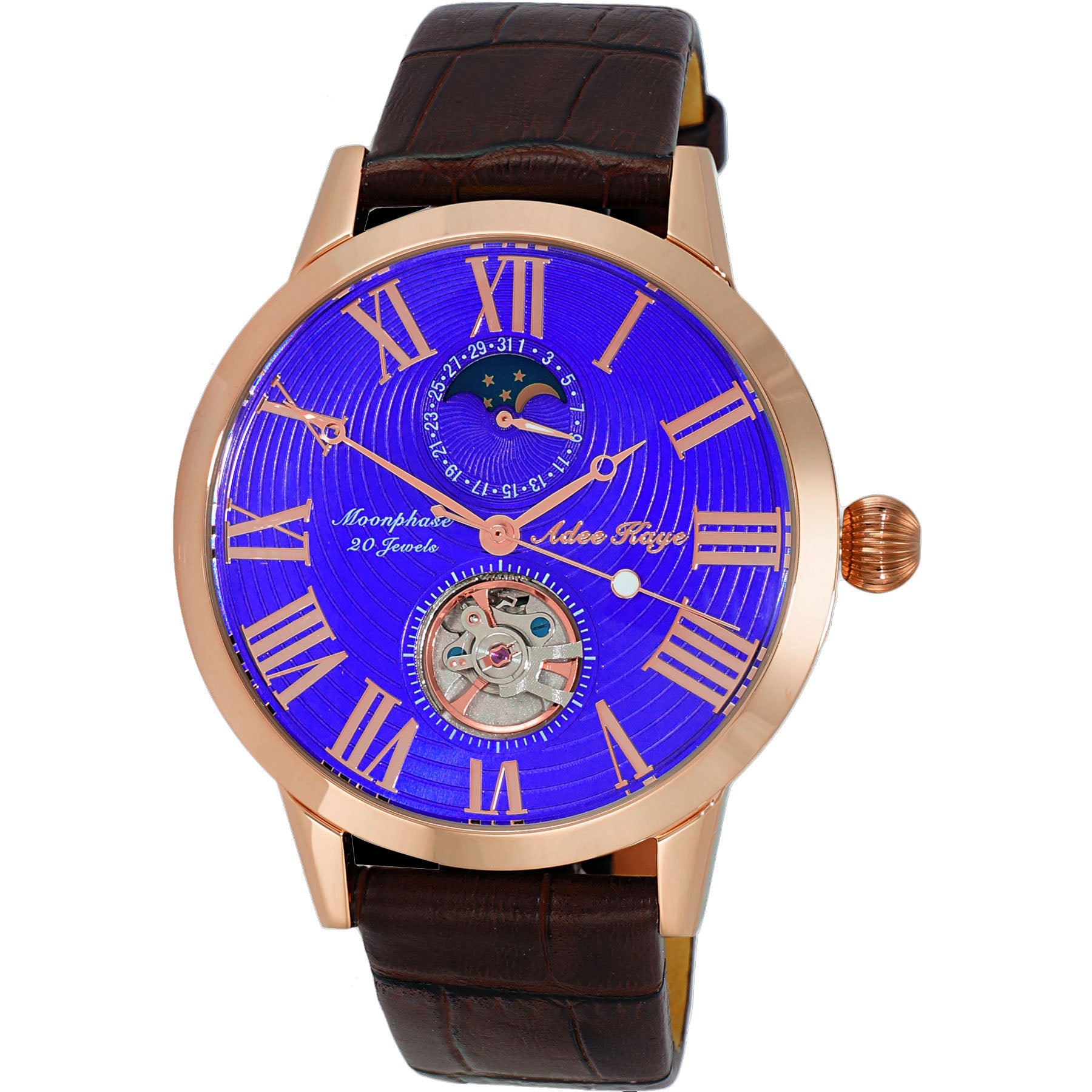 Adee Kaye Men's Moonar Blue Dial Watch - AK2269-21_RGBU