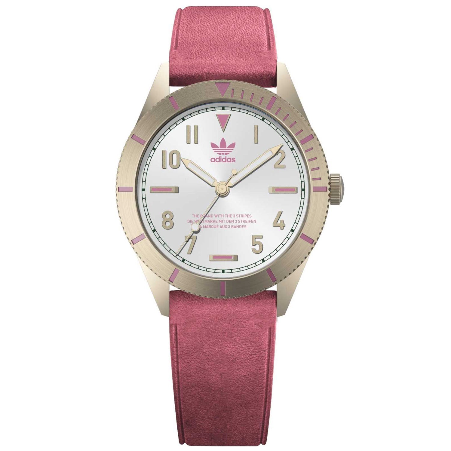 Adidas Women's Originals Fashion Edition Three Small White Dial Watch - AOFH22509