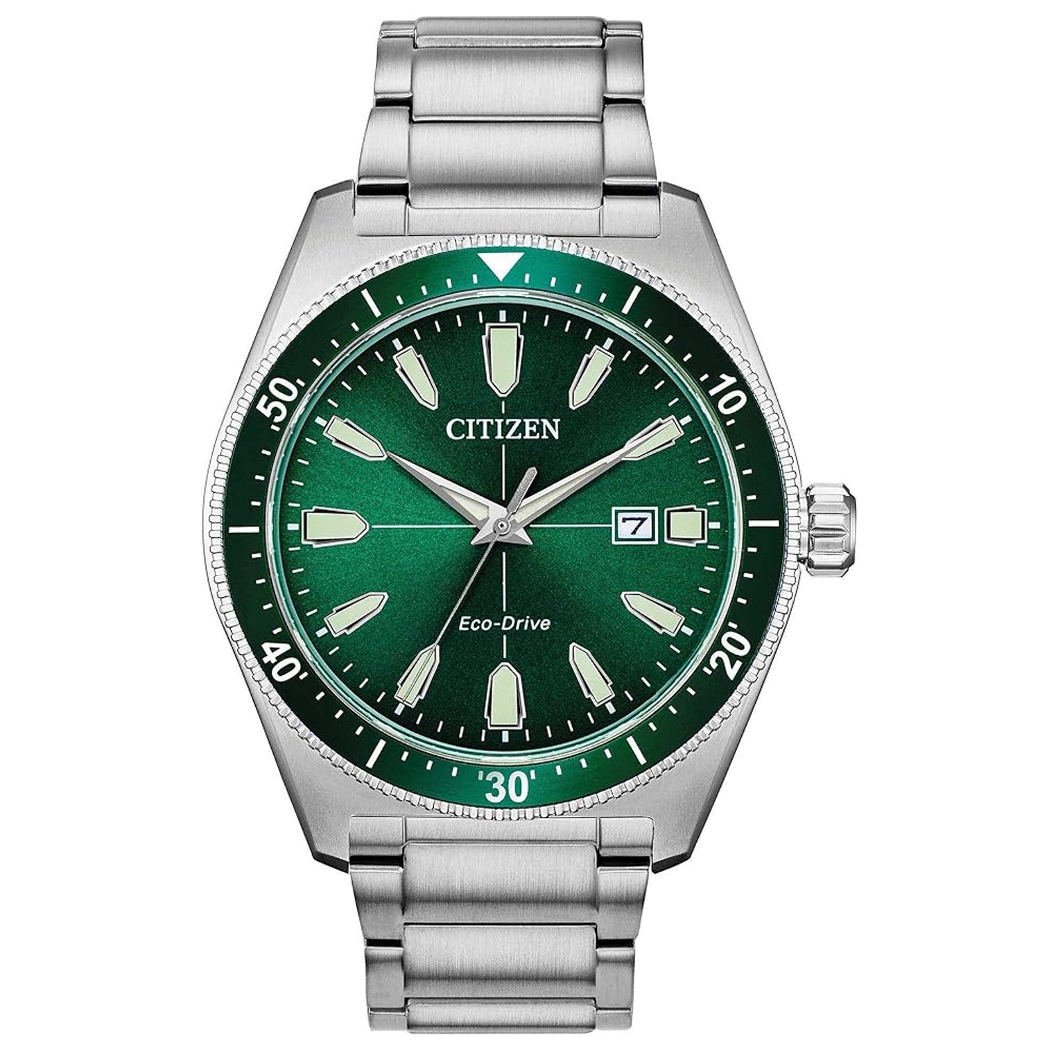 Citizen Men's Vintage Brycen Sport Eco-Drive Green Dial Watch - AW1598-70X