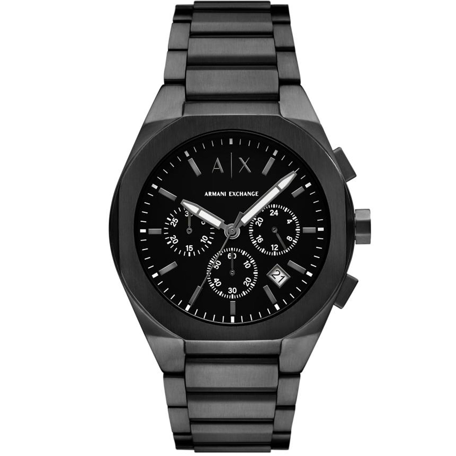 Armani Exchange Men's Rafael Black Dial Watch - AX4183