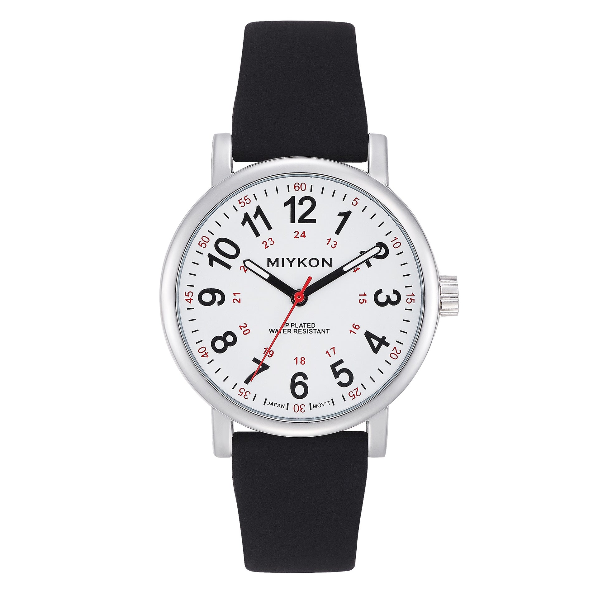 Miykon Unisex Analog Waterproof Watch with Silicone Band
