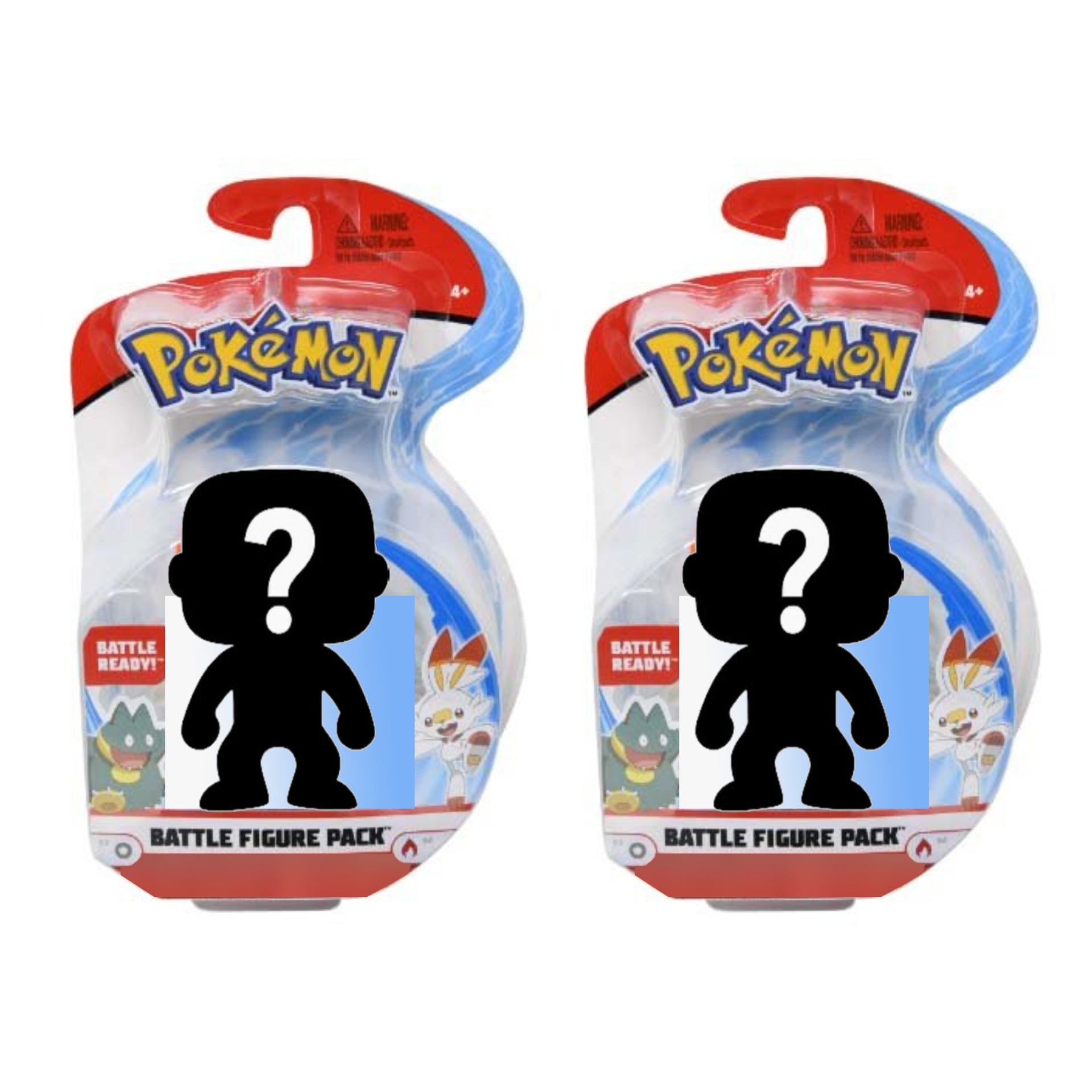 Set of 2 Pokemon Battle Figures Mystery Random Assortment
