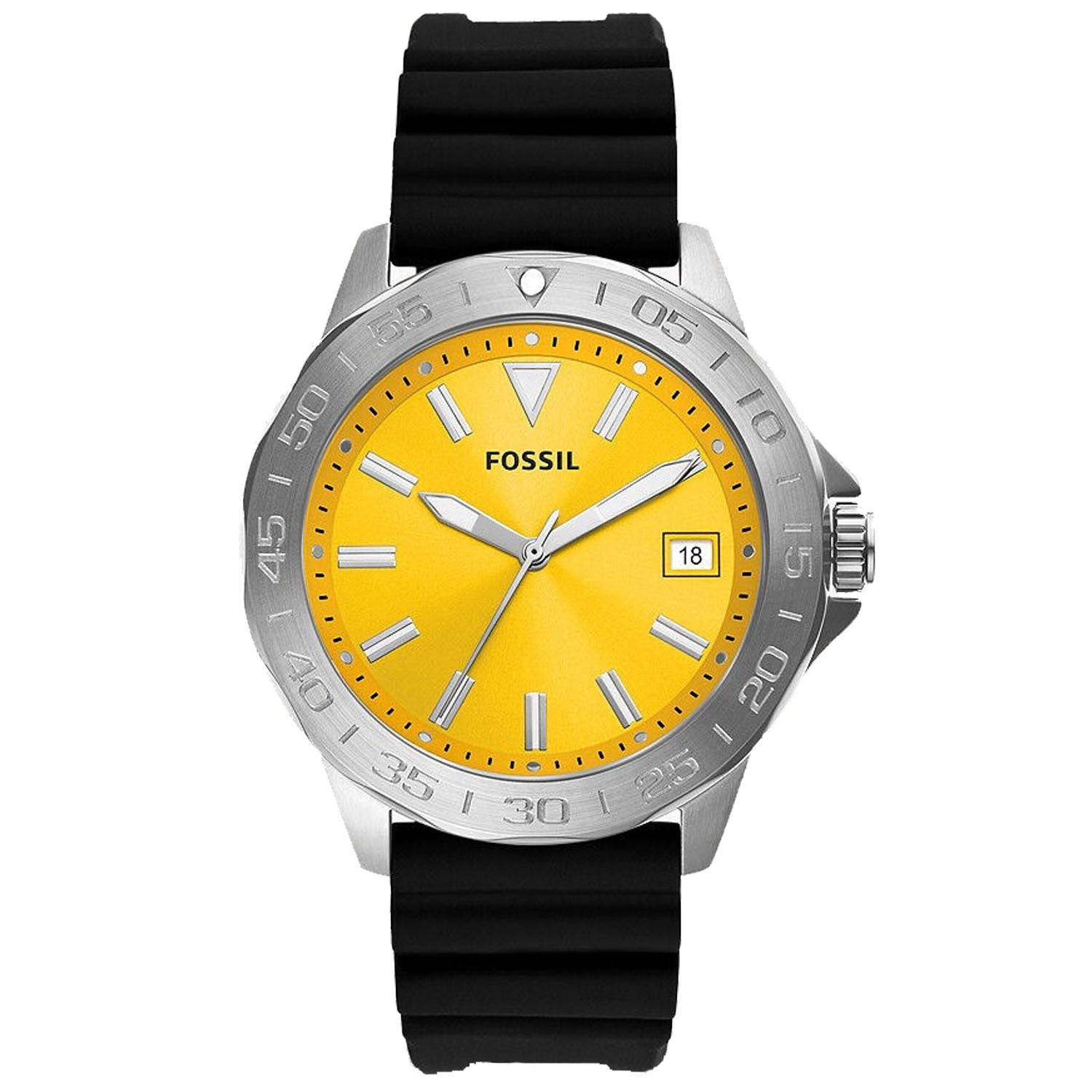 Fossil Men's Bannon Yellow Dial Watch - BQ2781