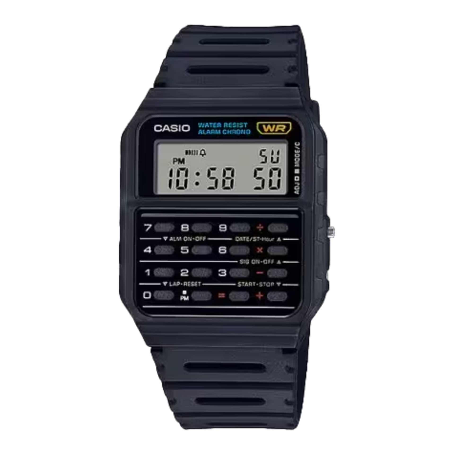 Casio Men’s Vintage LCD Digital Calculator Black Band - CA-53W-1Z